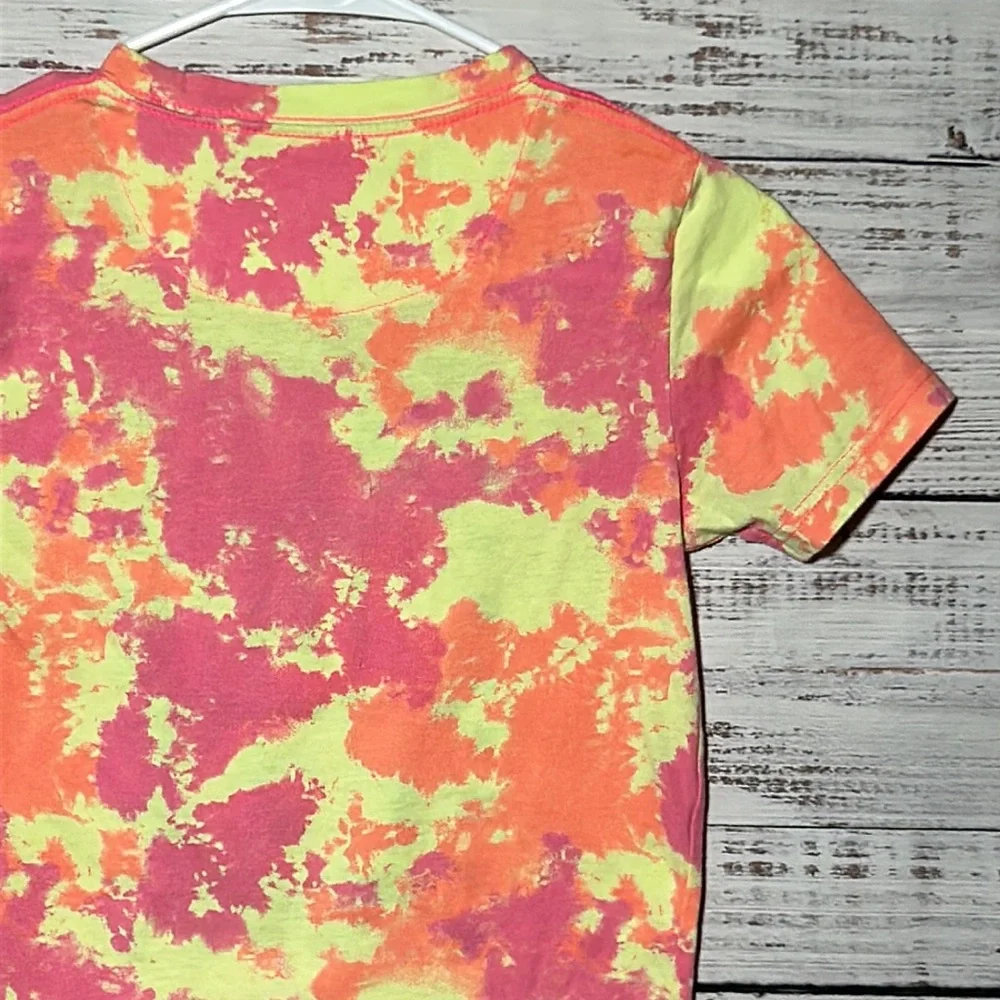 Hurley Big Boys Tie Dye Logo Short Sleeve T-Shirt Small